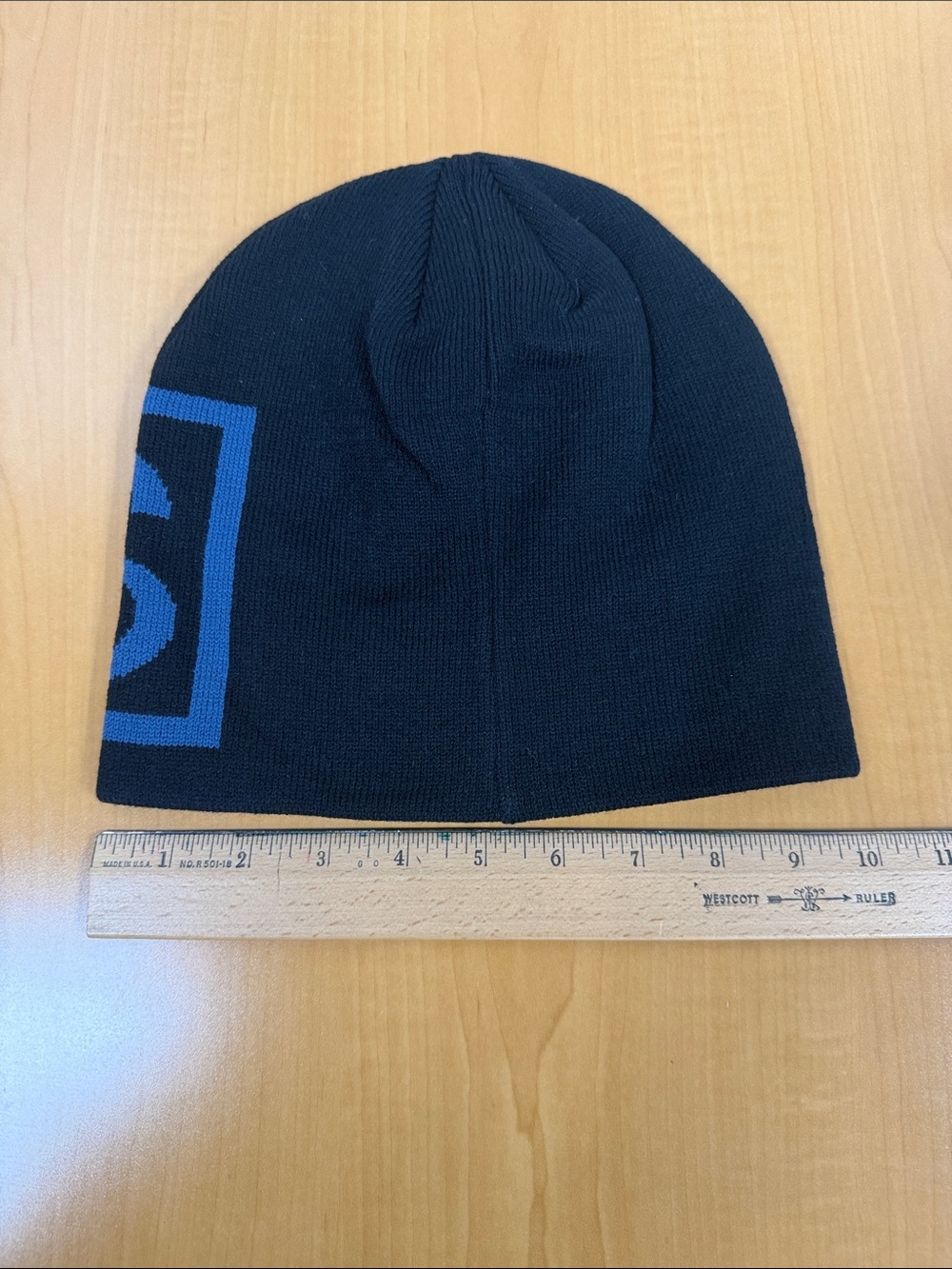 Stussy Black and Blue Logo Knit Beanie - New- no tags - Picture 4 of 4